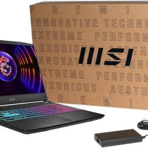 Brand New ! MSI Katana 15 B13VEK-1675US Ci7 13620H 13TH GEN Processor,16GB RAM DDR5,1TB SSD,15.6″ FHD IPS 144Hz,6GB NVIDIA GeForce RTX4050 GDDR6 GC,Windows 11,Black (International Warranty) ( on order )