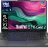 Band New ! Lenovo ThinkPad E16 Gen 2 Intel Core Ultra 7 155H 1x 16GB SO-DIMM DDR5-5600 512GB SSD M.2 2242 PCIe 4.0x4 NVMe 16" WUXGA (1920x1200) IPS 300nits Anti-glare Backlit, English (EU) NO OS Black (1 Year Warranty) - Image 3