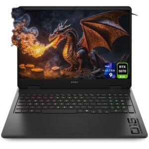 Brand New! HP OMEN 16 AN0119nr Slim Gaming Laptop Intel Core Ultra 9 285H 16GB RAM DDR5 1TB SSD NVIDIA GeForce RTX 5070 8GB GDDR7 Graphics Card 16" WQXGA 240Hz IPS 500 nits 100% sRGB Wind 11 Home Black (1 Year International Warranty) (On Order)